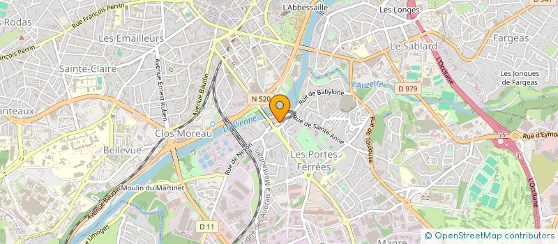 localisation de l'entreprise MONSIEUR REMI TROUILLET à LIMOGES