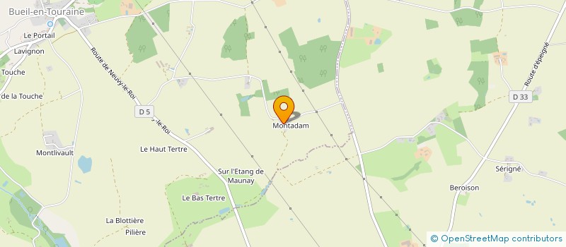 localisation de l'entreprise MONSIEUR REMI TROUVE  BUEIL-EN-TOURAINE