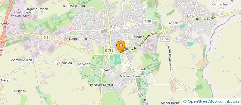 localisation de l'entreprise MONSIEUR REMI VAN DORSSELAER  BRIEC