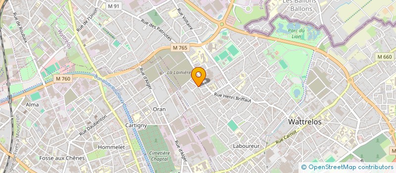 localisation de l'entreprise MONSIEUR REMI VANDEVILLE à WATTRELOS