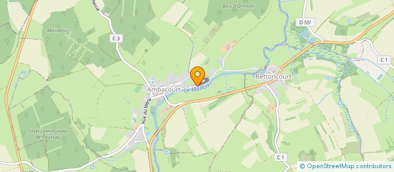 localisation de l'entreprise MONSIEUR REMI VAUTRIN  AMBACOURT