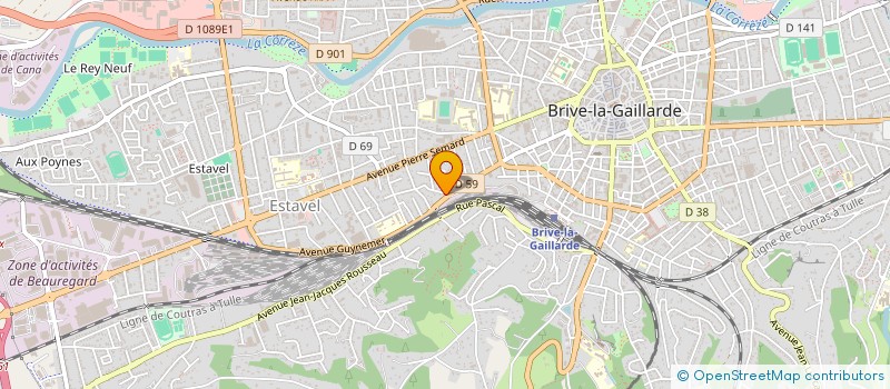 localisation de l'entreprise MONSIEUR REMI VAZ à BRIVE-LA-GAILLARDE