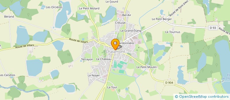 localisation de l'entreprise MONSIEUR REMI VERNER à CHALAMONT
