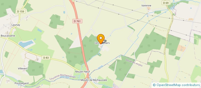 localisation de l'entreprise MONSIEUR REMI VERON  LOURESSE-ROCHEMENIER