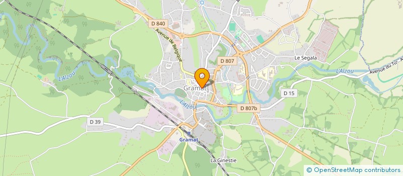 localisation de l'entreprise MONSIEUR REMI VIAUD à GRAMAT