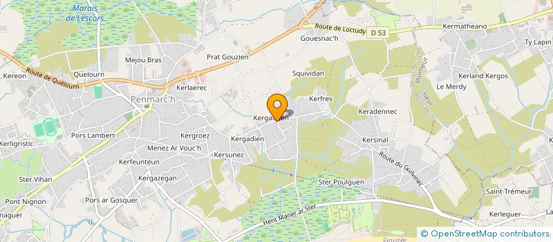 localisation de l'entreprise MONSIEUR REMI VIDON  PENMARCH