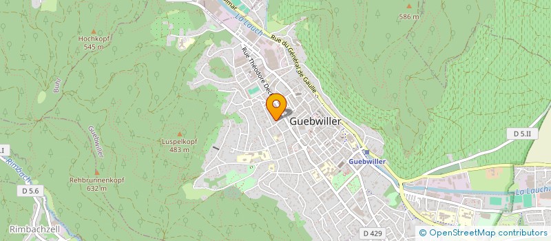 localisation de l'entreprise MONSIEUR REMI VIEILLEDENT  GUEBWILLER