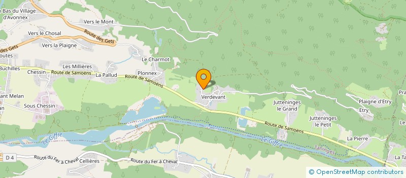 localisation de l'entreprise MONSIEUR REMI VILLALBA  TANINGES