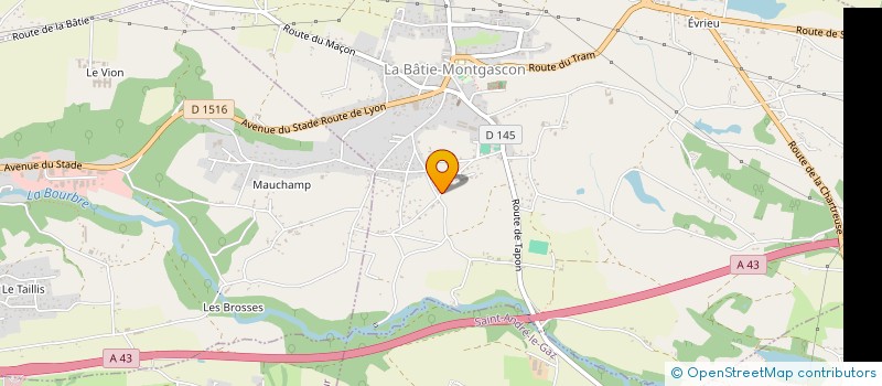 localisation de l'entreprise MONSIEUR REMI VILLEREZ  LA BATIE-MONTGASCON