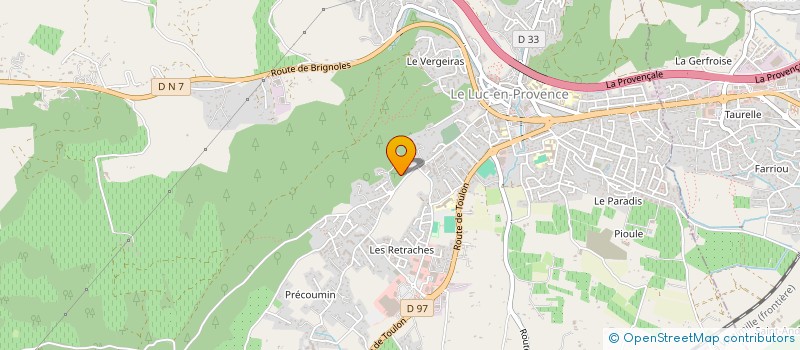 localisation de l'entreprise MONSIEUR REMI WASSELIN  LE LUC