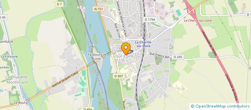 localisation de l'entreprise MONSIEUR REMI WATINE à LA CHARITE-SUR-LOIRE