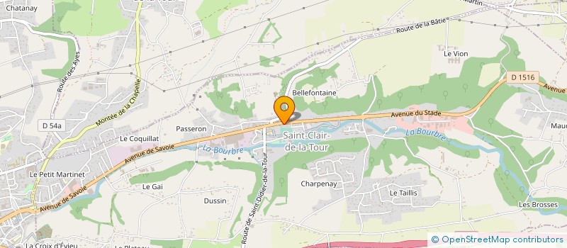 localisation de l'entreprise MONSIEUR REMUS MURESAN  SAINT-CLAIR-DE-LA-TOUR