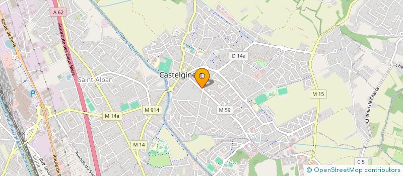 localisation de l'entreprise MONSIEUR REMY ALEXANDRE  CASTELGINEST