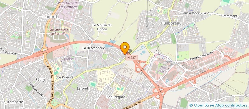 localisation de l'entreprise MONSIEUR REMY ALVES DE SOUZA  PUILBOREAU