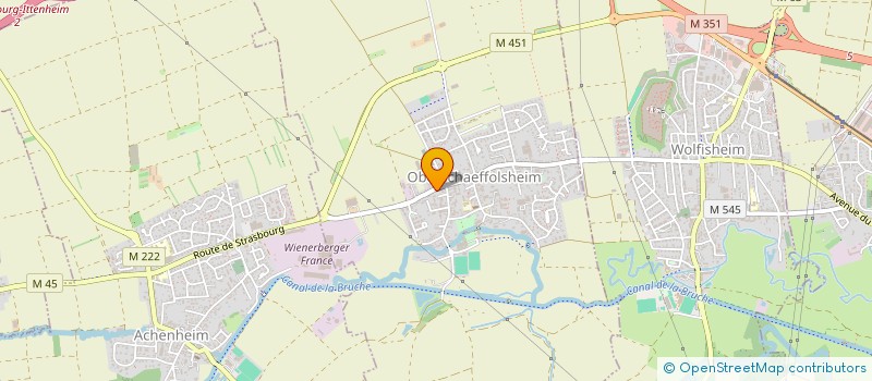 localisation de l'entreprise MONSIEUR REMY ARON  OBERSCHAEFFOLSHEIM