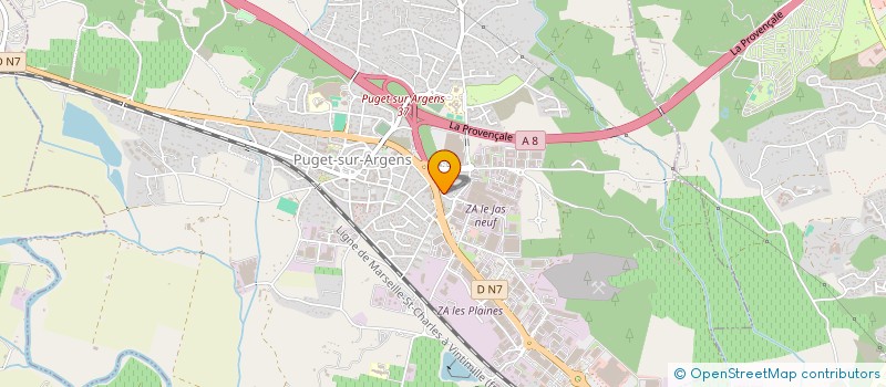 localisation de l'entreprise MONSIEUR REMY BACQUET à PUGET-SUR-ARGENS