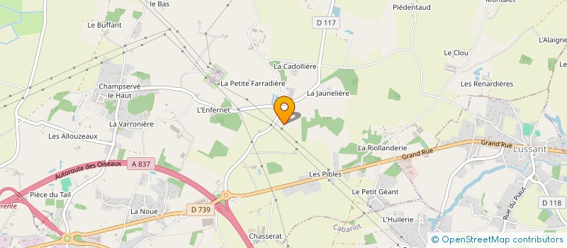 localisation de l'entreprise MONSIEUR REMY BARRAUD  LUSSANT