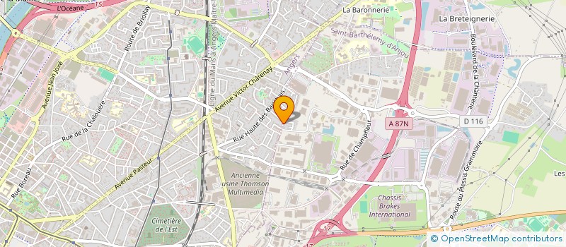 localisation de l'entreprise MONSIEUR REMY BAUDOUIN à ANGERS