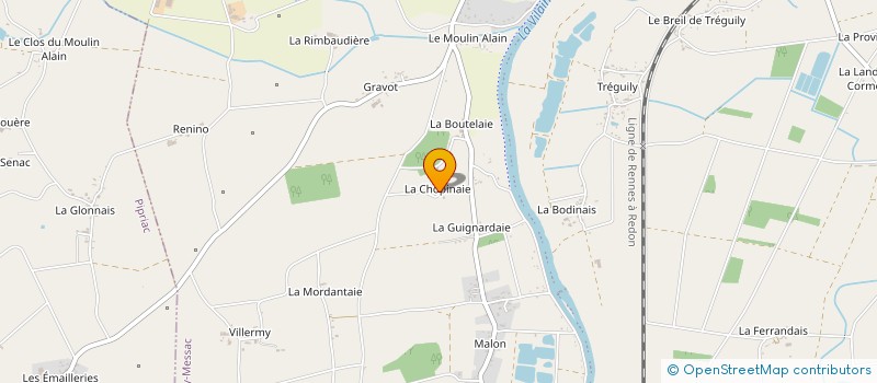 localisation de l'entreprise MONSIEUR REMY BAUDU  GUIPRY-MESSAC