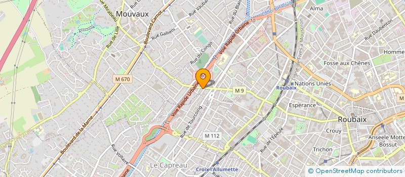 localisation de l'entreprise MONSIEUR REMY BAVEYE  TOURCOING