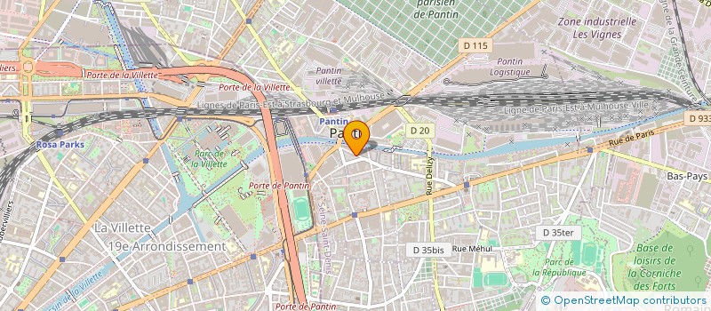 localisation de l'entreprise MONSIEUR REMY BEAUDOUIN  PANTIN