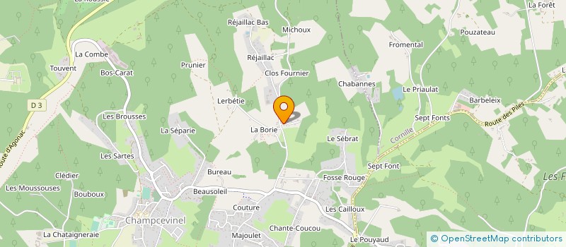 localisation de l'entreprise MONSIEUR REMY BEQUE  CHAMPCEVINEL