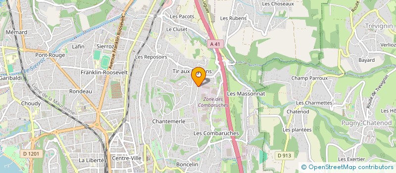 localisation de l'entreprise MONSIEUR REMY BERTIN à AIX-LES-BAINS