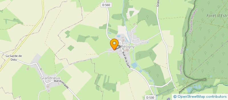 localisation de l'entreprise MONSIEUR REMY BOCQUILLON  RESIGNY