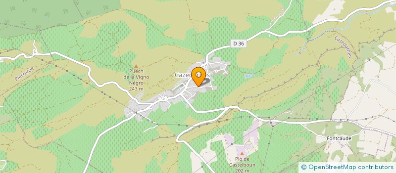 localisation de l'entreprise MONSIEUR REMY BONNEL  CAZEDARNES