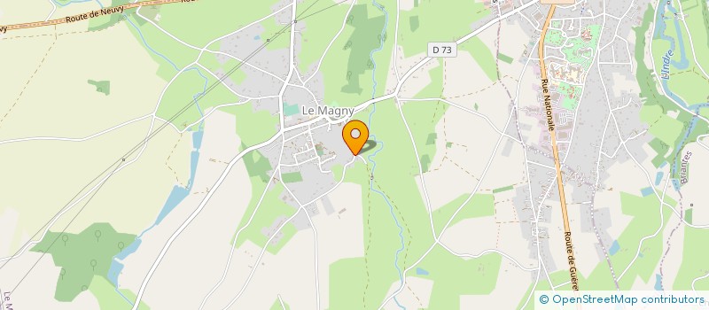 localisation de l'entreprise MONSIEUR REMY BONNIN à LE MAGNY