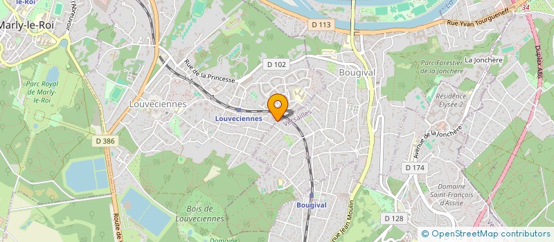 localisation de l'entreprise MONSIEUR REMY BONNOUVRIER  LOUVECIENNES