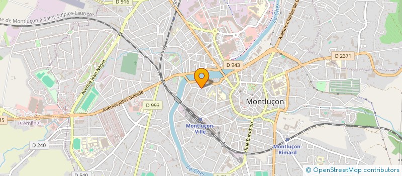 localisation de l'entreprise MONSIEUR REMY BOUCHARDON à MONTLUCON