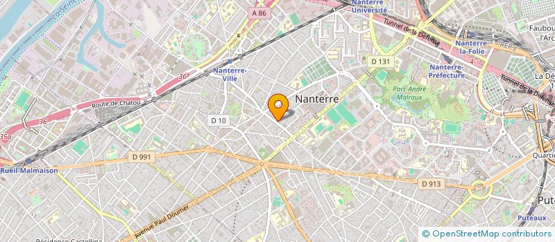 localisation de l'entreprise MONSIEUR REMY BOURGEOIS  NANTERRE