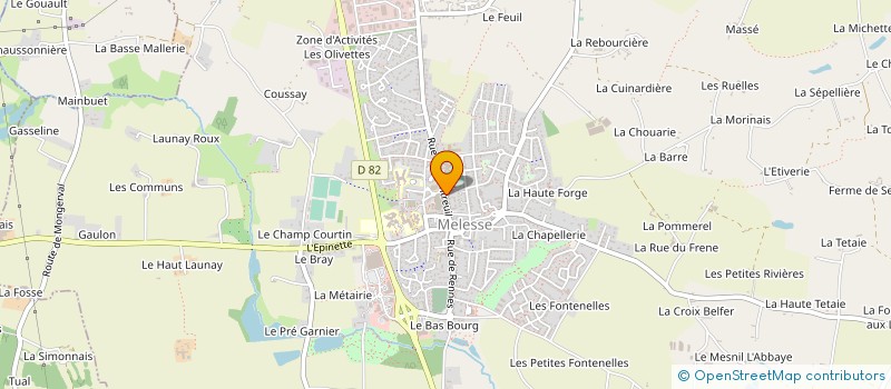 localisation de l'entreprise MONSIEUR REMY BOURIEL à MELESSE