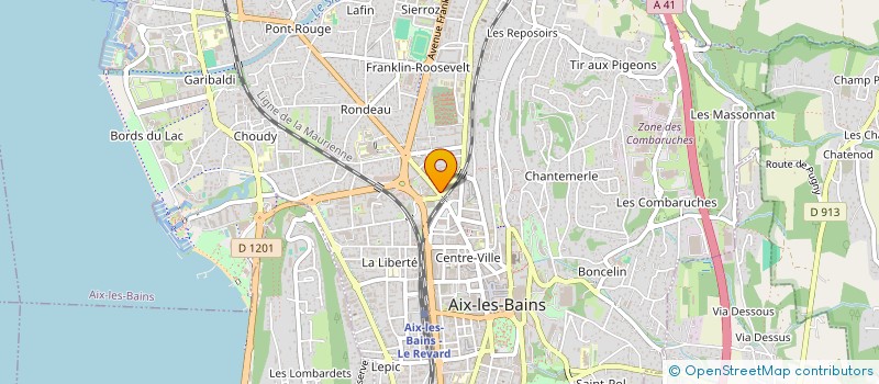 localisation de l'entreprise MONSIEUR REMY BOUSQUET à AIX-LES-BAINS