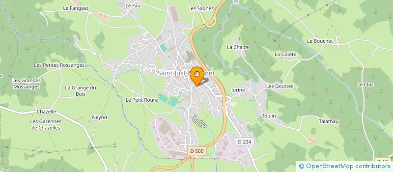 localisation de l'entreprise MONSIEUR REMY BREUIL  SAINT-JUST-MALMONT