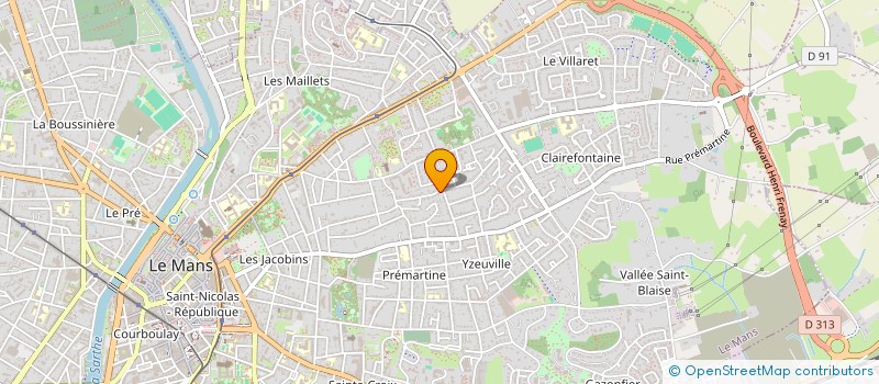 localisation de l'entreprise MONSIEUR REMY BROUARD  LE MANS