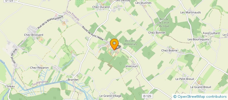 localisation de l'entreprise MONSIEUR REMY CAILLAUD  SOULIGNONNE