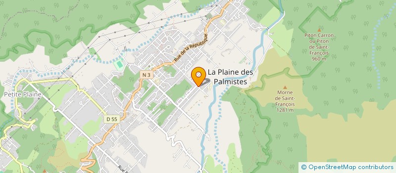 localisation de l'entreprise MONSIEUR REMY CARCANY à LA PLAINE-DES-PALMISTES