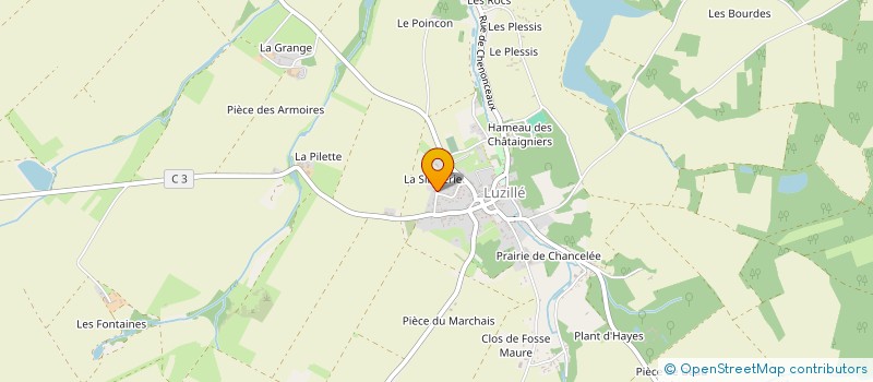 localisation de l'entreprise MONSIEUR REMY CARON  LUZILLE