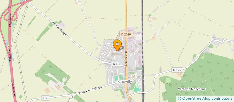 localisation de l'entreprise MONSIEUR REMY CASTEX  CHEVILLY