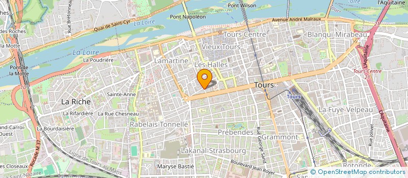 localisation de l'entreprise MONSIEUR REMY CHABREYROU à TOURS