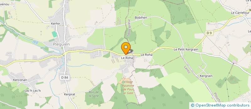 localisation de l'entreprise MONSIEUR REMY CHAPLAIN  PLEGUIEN