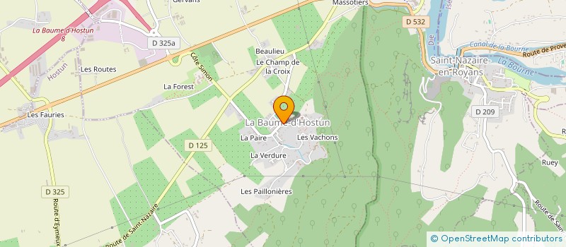 localisation de l'entreprise MONSIEUR REMY CHARLY à LA BAUME-D'HOSTUN