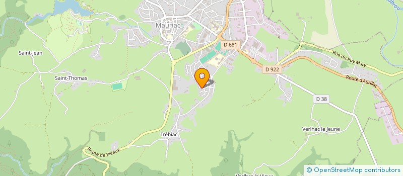 localisation de l'entreprise MONSIEUR REMY CHARRIER à MAURIAC