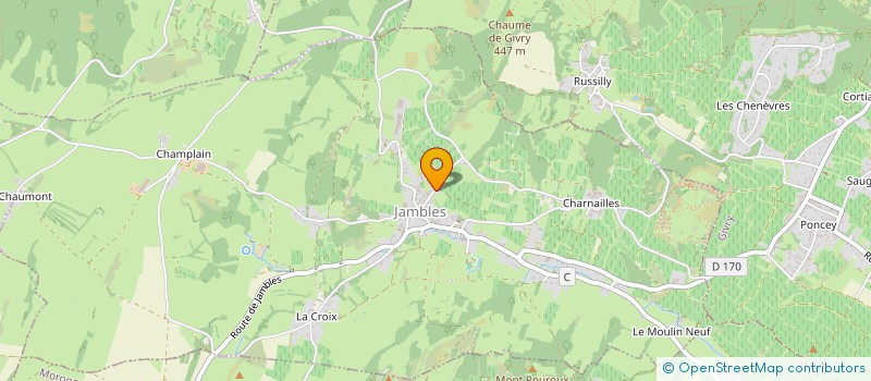 localisation de l'entreprise MONSIEUR REMY CHATELET  JAMBLES