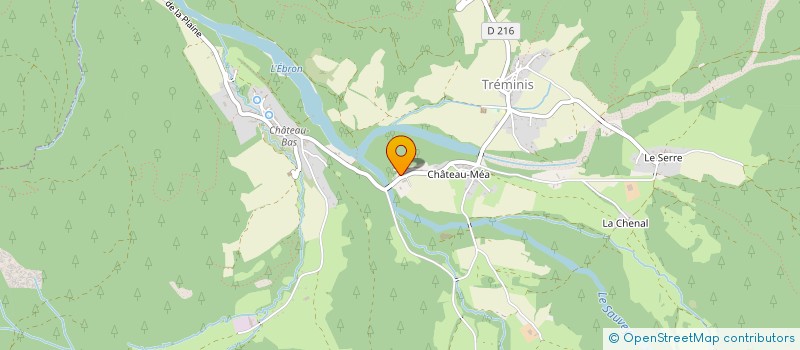 localisation de l'entreprise MONSIEUR REMY CHAZEAU  TREMINIS