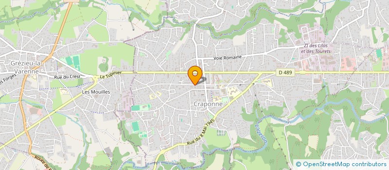 localisation de l'entreprise MONSIEUR REMY CHENU à CRAPONNE