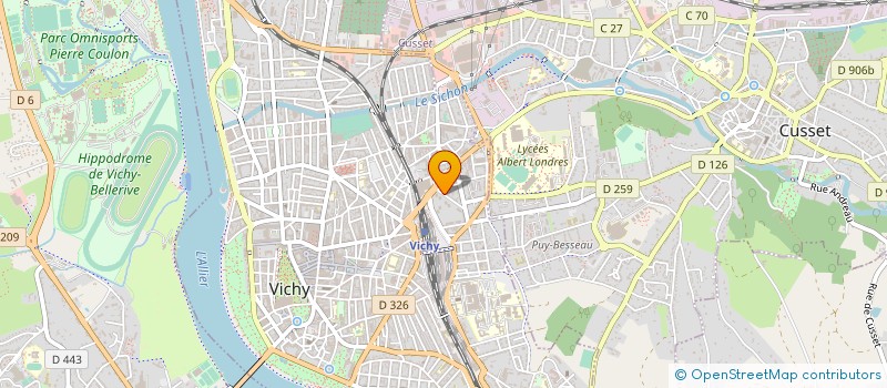 localisation de l'entreprise MONSIEUR REMY CHRETIEN à VICHY