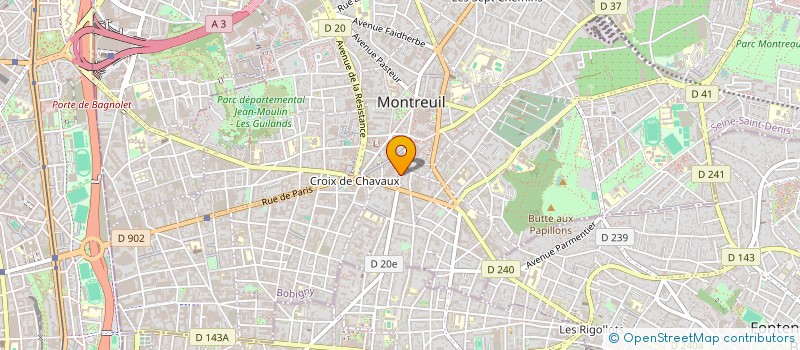 localisation de l'entreprise MONSIEUR REMY COCHET à MONTREUIL